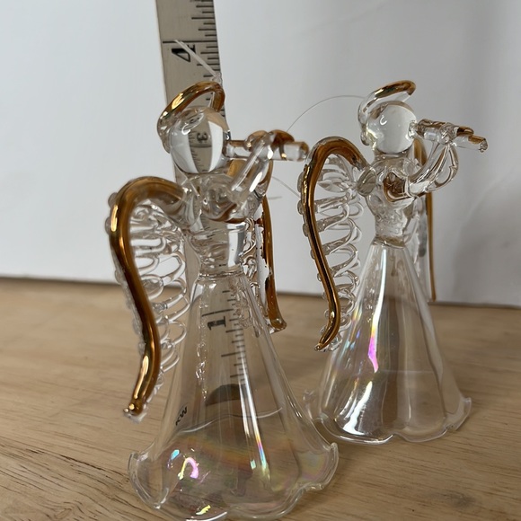 Two Avon angel glass ornaments - Picture 7 of 7
